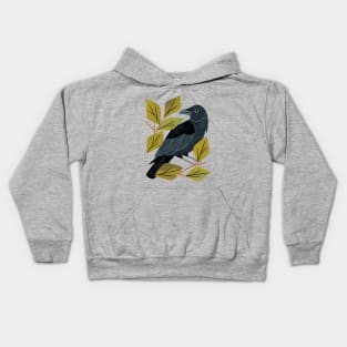 Perching Raven Kids Hoodie